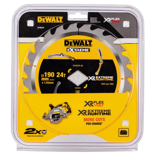 Диск пилковий XR FLEXVOLT EXTREME c ромбовидною посадкою DeWALT DT40270