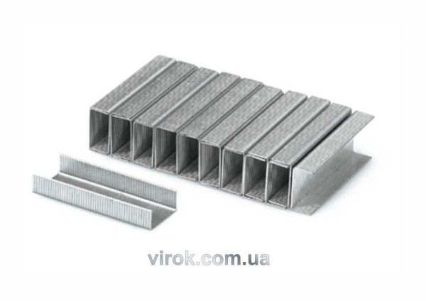 Скоби до степлера YATO : h= 12 мм, b= 11,2 мм, t= 0,7 мм, уп. 1000 шт. [50/200]