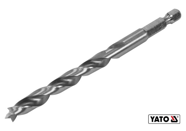 Свердло по дереву YATO : Ø8 x 90/55 мм, хвостовик- HEX 1/4