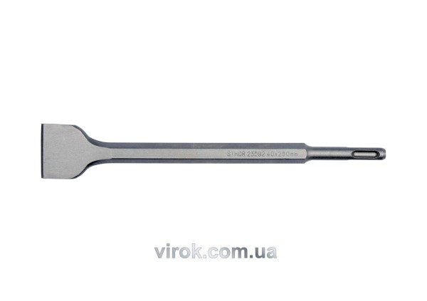 Долото плоске STHOR : SDS+ до перфоратора, Ø= 14 мм, роб. b= 40 мм, l= 250 мм [25/50]