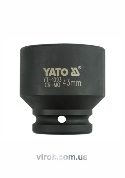 Головка торцева ударна 6-гранна YATO : квадрат 3/4