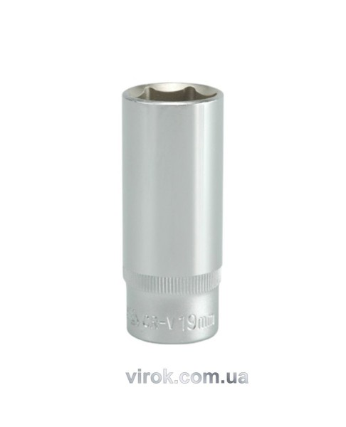 Головка торцева 6-гранна YATO : подовжена, квадрат 3/8