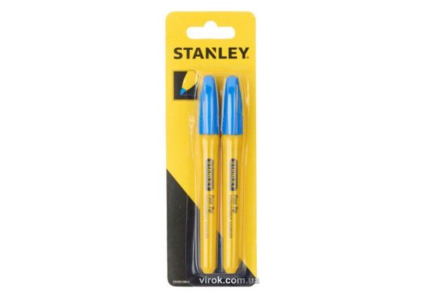 Маркери STANLEY "Fine Tip" : сині, 2 шт.