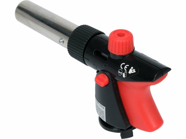 Пальник газовий YATO : цанговe з'єднання. PIEZO. 360°. до 2 кВт. t= 1300 ºC (EN417) [20/80]