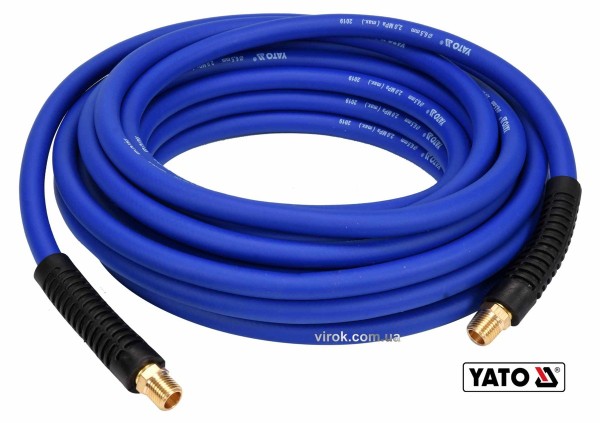 Шланг пневматичний гібридний (ПВХ+БНК) YATO: Ø6.5 мм x10 м, Ø=1/4