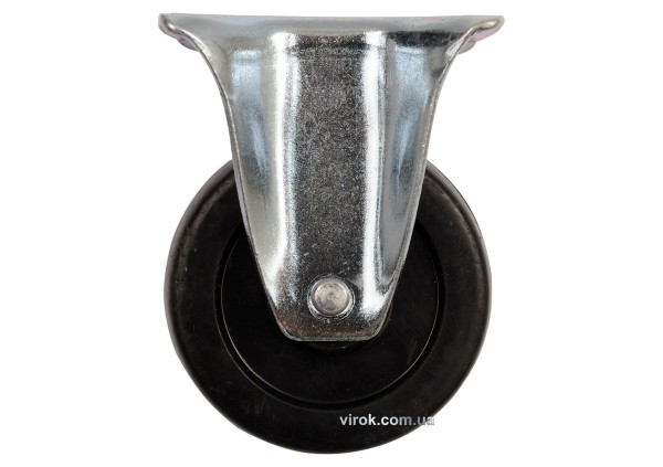 Колесо до візка поліпропіл. Ø= 65 мм, b=23 мм VOREL зі штивною опорою; h=84 мм, навантаж.- 30кг [90]