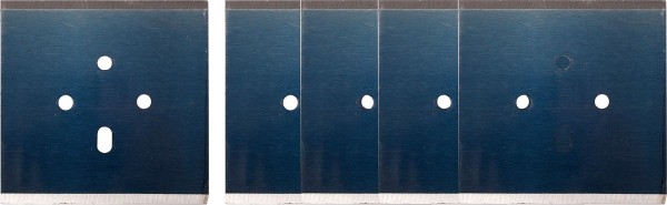 Леза сталеві змінні YATO, 2-сторонні по 100 мм для скребків YT-52840, YT-52841, паков 5 шт. [10]