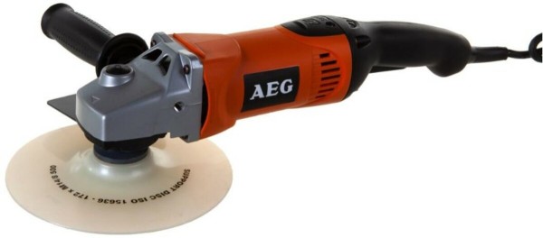 Полірувальна машина кутова мережева AEG: Ø= 180 мм, 1200 Вт, 1800-4800 об/хв з електронним управ-ям