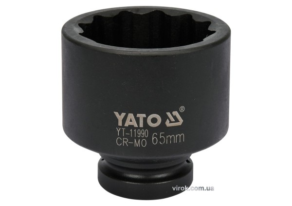 Головка торцева ударна 12-гранна YATO : квадрат 1