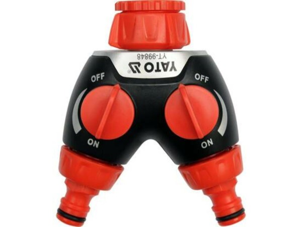 Розгалужувач садового шланга YATO : Ø= 3/4