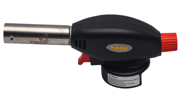 Пальник газовий VIROK з різьбовим (7/16) з'єднання. Piezo, [50/4]