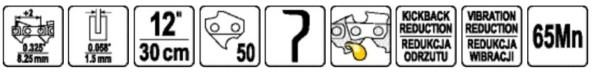 Ланцюг для пили YATO l= 12