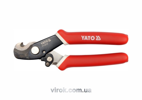 Ножиці для кабелю YATO: Ø=10.5 мм, l=170 мм [10/60]