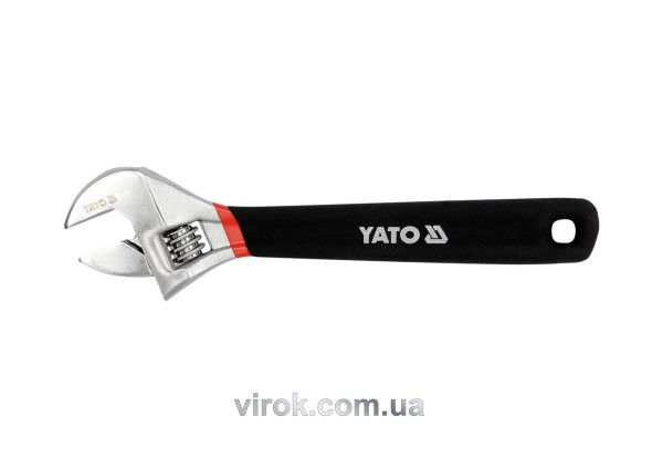 Ключ розвідний YATO : L= 150 мм. гумова ручка [6/60]