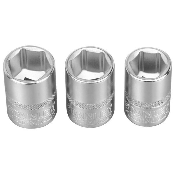 Набір торцевих головок 1/4 Maxi Drive, із шестигранним профілем, 3 шт: 11, 12, 13 мм. STANLEY FMMT17092-0
