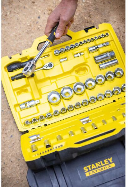 Набір голівок торцевих 1/4, 1/2 MaxiDrive, 81 предмет STANLEY FMMT82826-1