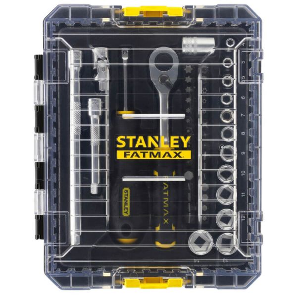 Набір торцевих головок 1/4 FATMAX® Maxi Drive, шестигранних, 48 предметів STANLEY FMMT98101-0