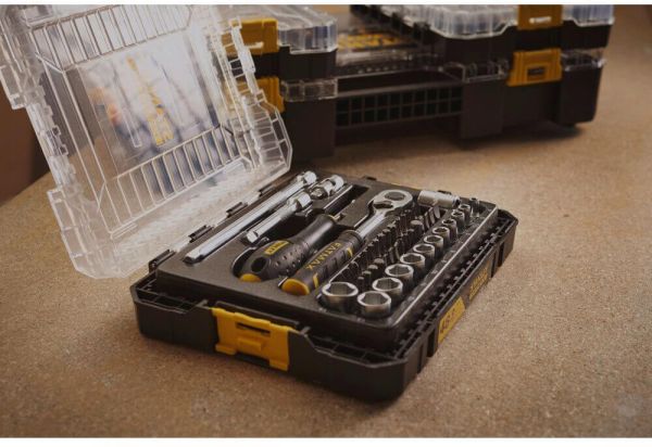 Набір торцевих головок 1/4 FATMAX® Maxi Drive, шестигранних, 48 предметів STANLEY FMMT98101-0