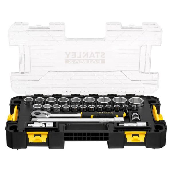 Набір торцевих головок 1/2 FATMAX® Maxi Drive, шестигранних, 26 предметів STANLEY FMMT98103-1