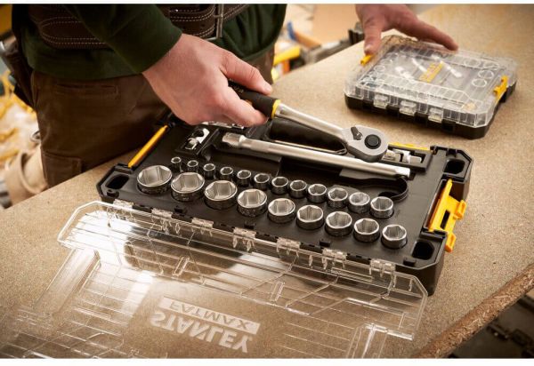 Набір торцевих головок 1/2 FATMAX® Maxi Drive, шестигранних, 26 предметів STANLEY FMMT98103-1