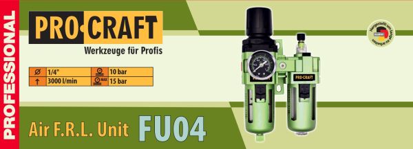 Блок підготовки повітря 1/4" Procraft FU04