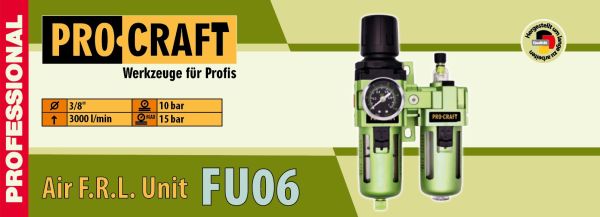 Блок підготовки повітря 3/8" Procraft FU06