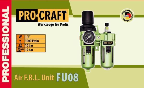Блок підготовки повітря 1/2" Procraft FU08