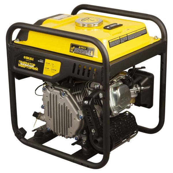 Генератор інверторний бензиновий 220В 4.0/4.5кВт 7л 4-х тактний ручний запуск SIGMA (5710841)