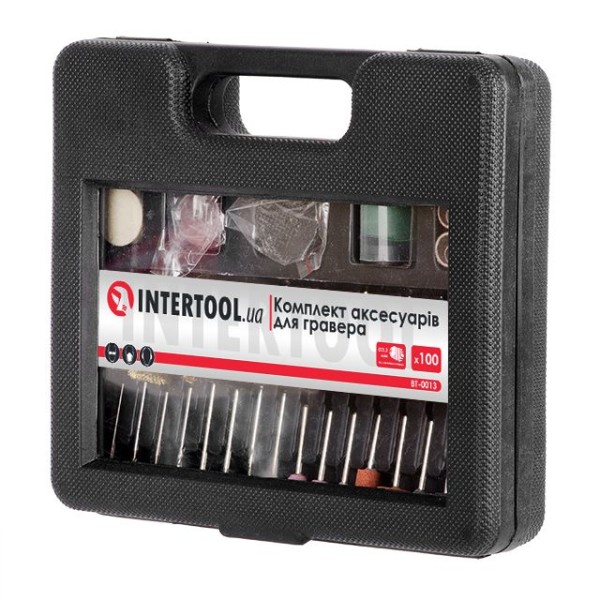 Комплект аксесуарів для гравера WT-0516 та DT-0517 100 од. INTERTOOL BT-0013