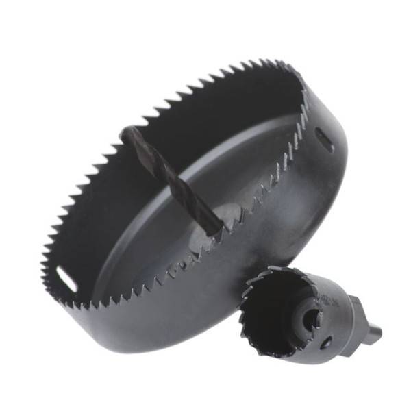 Набір корончатих свердел по деревині 19-127 мм 16 шт (19, 22, 29, 32, 38, 44, 54, 64, 76, 89, 102, 127 мм) INTERTOOL BT-0026