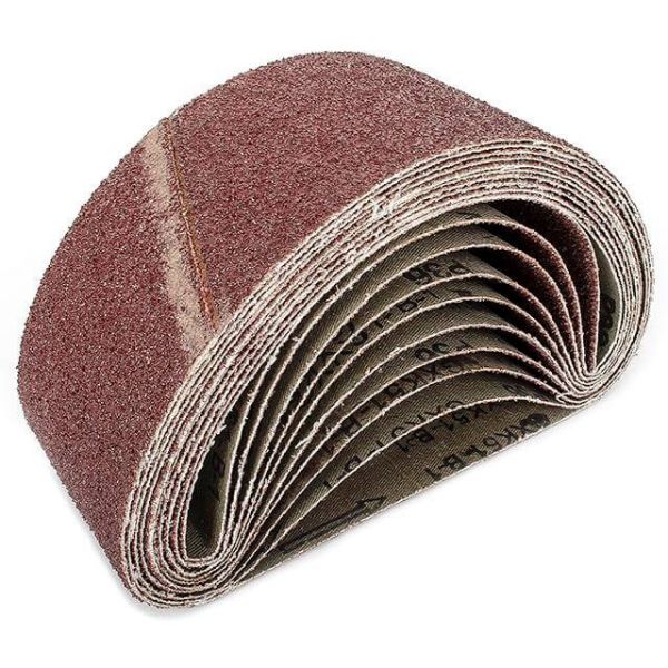 Стрічка шліфувальна 75*457 мм, зерно 36, уп. 10 шт INTERTOOL BT-0303