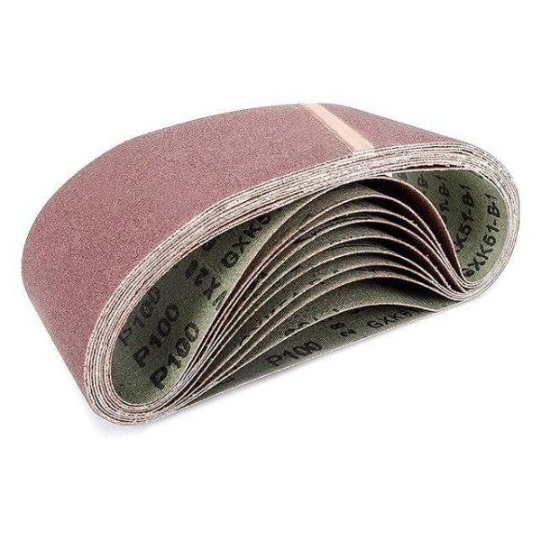 Стрічка шліфувальна 75 x 457мм, зерно 100 уп.10шт. INTERTOOL BT-0310