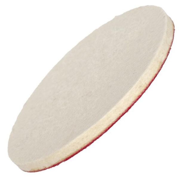 Диск полірувальний з натуральної повсті самоклейний 125*7 мм INTERTOOL BT-0601