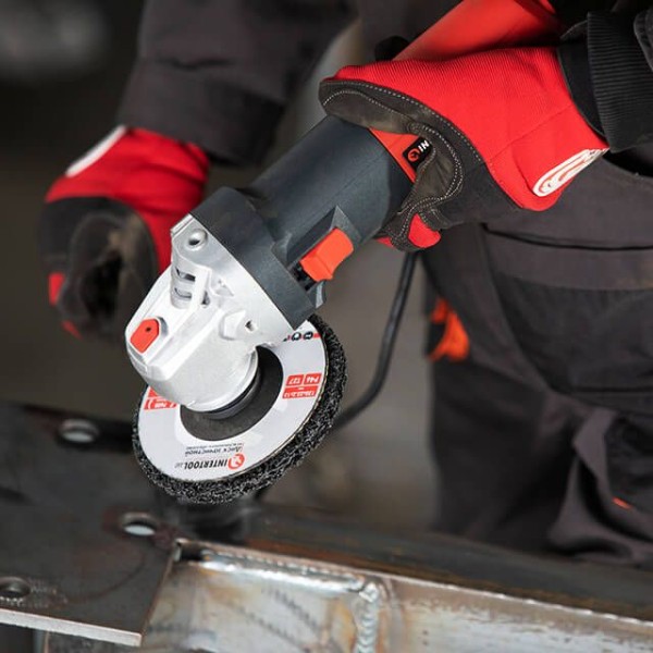 Диск зачистний із спіненого абразиву чорний 125*22,2*13 мм, P46, T27 INTERTOOL BT-0602