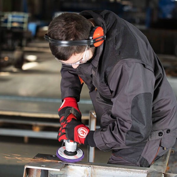 Диск зачистний із спіненого абразиву фіолетовий 125*22,2*13 мм, P46, T27 INTERTOOL BT-0603