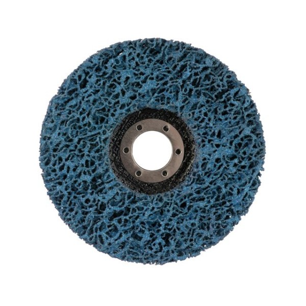 Диск зачистний із спіненого абразиву блакитний 125*22,2*13 мм, P46, T27 INTERTOOL BT-0604
