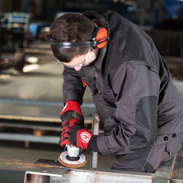 Диск зачистний із спіненого абразиву помаранчевий 125*22,2*13 мм, P46, T27 INTERTOOL BT-0605