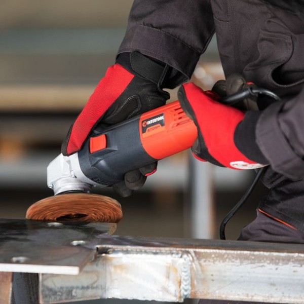 Диск зачистний із спіненого абразиву помаранчевий 125*22,2*13 мм, P46, T27 INTERTOOL BT-0605