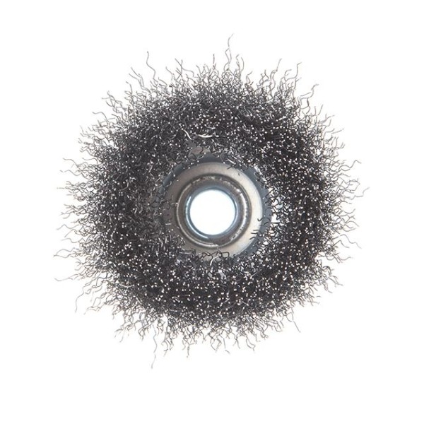 Щітка чашкова 75 мм, для КШМ, М14 (кручений дріт) INTERTOOL BT-1075