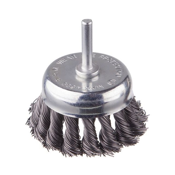 Щітка чашкова 75 мм для дриля, 1/4