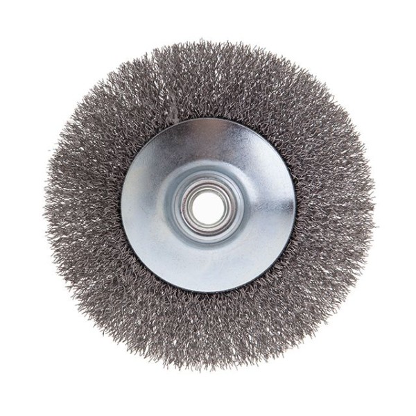 Щітка конусна 125 мм, для КШМ, М14 (кручений дріт) INTERTOOL BT-5125