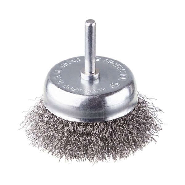 Щітка чашкова 75 мм для дриля, 1/4