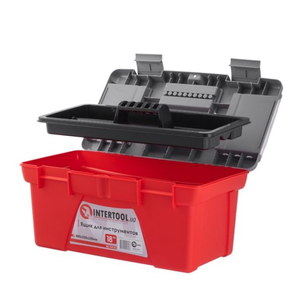 Ящик для інструментів 18" 480*250*230 мм INTERTOOL BX-0418