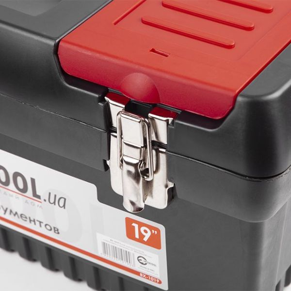 Ящик для інструменту з металевими замками, 19", 483*242*240 мм INTERTOOL BX-1019