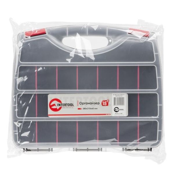 Органайзер 15" 380*310*60 мм INTERTOOL BX-4002