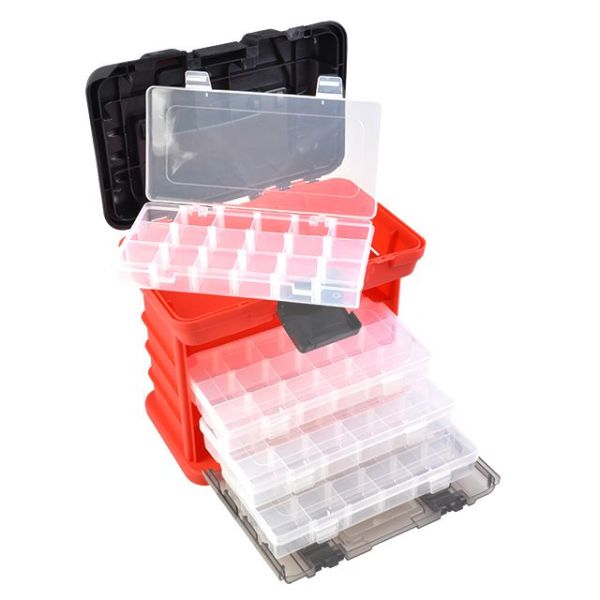 Органайзер для інструментів та метвиробів з висувними секціями 11" 279*184*260 мм INTERTOOL BX-4020