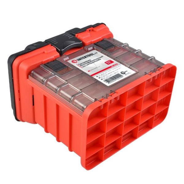 Органайзер для інструментів та метвиробів з висувними секціями 11" 279*184*260 мм INTERTOOL BX-4020