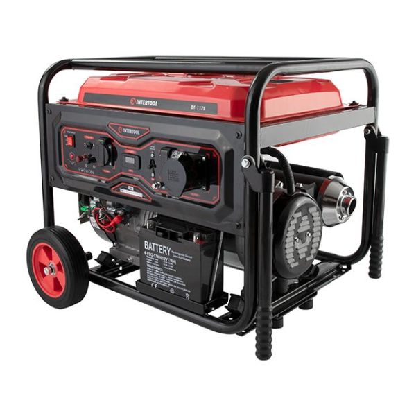 Генератор бензиновий 7/7,5 кВт, електро+ручний старт, мідна обмотка, STORM INTERTOOL DT-1175