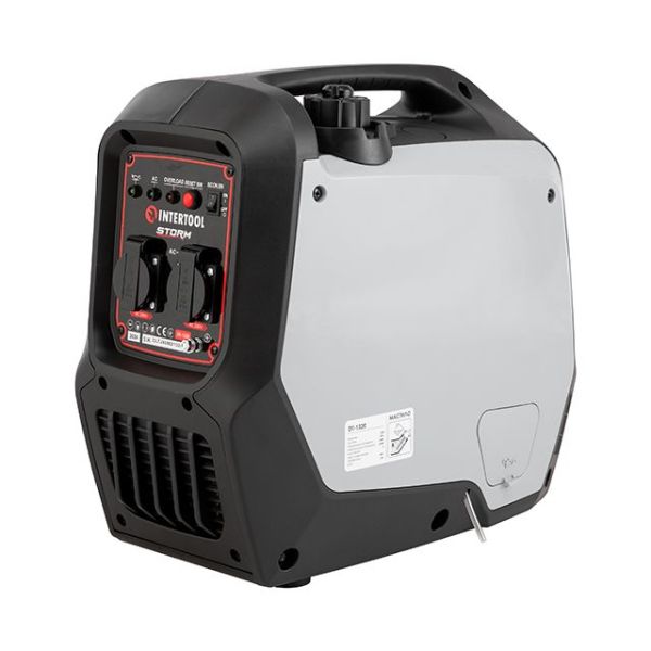 Генератор бензиновий інверторний 1,8/2 кВт, 220 В, 4 л, ручний старт, мідна обмотка, STORM INTERTOOL DT-1320