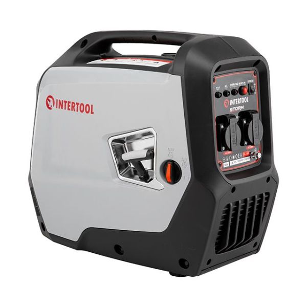 Генератор бензиновий інверторний 1,8/2 кВт, 220 В, 4 л, ручний старт, мідна обмотка, STORM INTERTOOL DT-1320